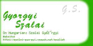 gyorgyi szalai business card